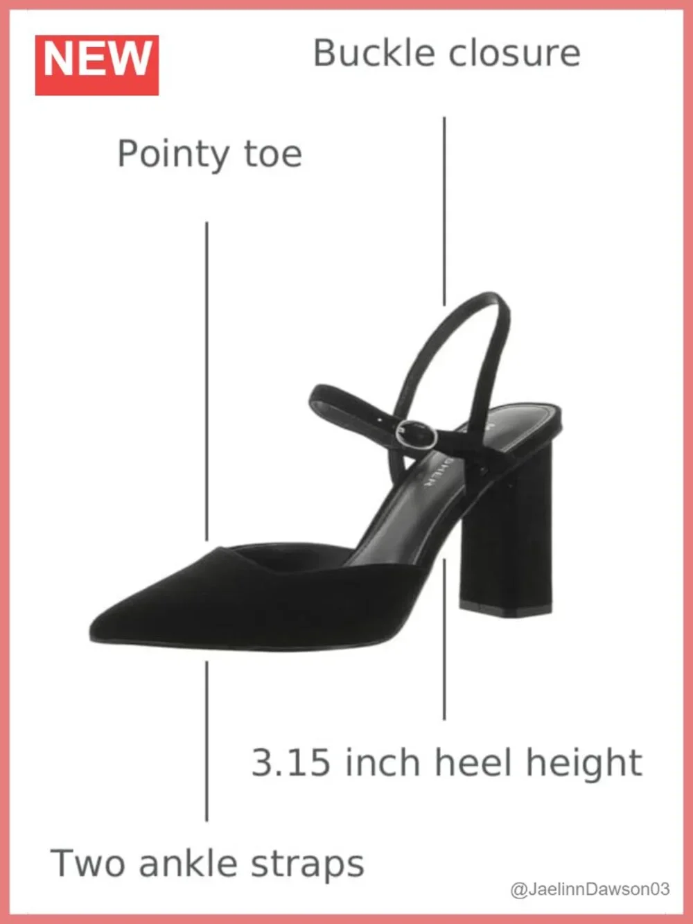 Marc Fisher Doster Pointed Toe Block Heel Dress Pumps Women's Suede Ankle Strap